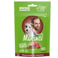 Лакомство д/собак MOLINA Медальоны из говядины 50 г Лакомство д/собак MOLINA Медальоны из говядины 50 г