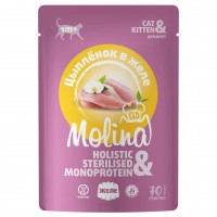 MOLINA пауч для котят цыпленок в желе 70 г