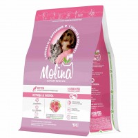 Molina cat Kitten для котят курица лосось 400 г