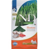  Farmina N&D Adult Mini для собак спирулина сельдь 2 кг