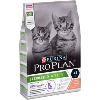 Pro Plan Kitten Sterilised, для стерилизованных котят с лососем, 1,5 кг
