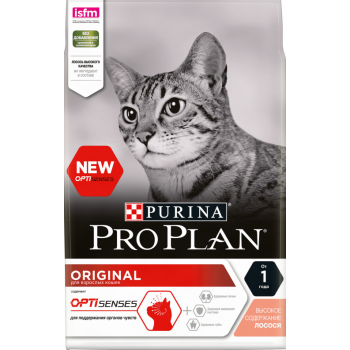 Pro Plan Adult, для взрослых кошек, лосось, 1,5 кг