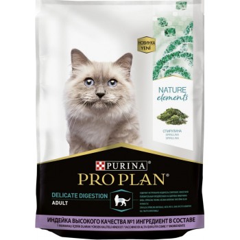 Pro Plan Cat Natur elements, с индейкой и спирулиной, 1,4 кг