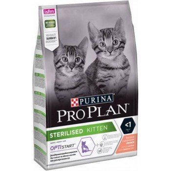 АКЦИЯ: (Скидка 25%) срок до 30.04.24 Pro Plan Kitten Sterilised, для стер-х котят с лососем, 0,4 кг