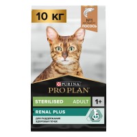 Pro Plan Sterilised, для стерилизованных кошек, лосось, 10 кг