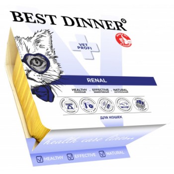 Best Dinner Vet Profi Renal паштет для кошек, ягненок, 100 г