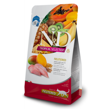 Farmina N&D Cat Tropical Selection Cat для кошек стер.кастрированных курица 1.5 кг