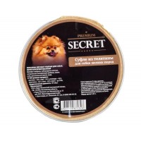 Secret Premium, консервы д/собак суфле из телятины для мелких пород, 125 г.