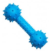 Игрушка д/собак TopPet Гантель с бубенчиком, литая резина 14 см