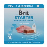 Brit Premium STARTER Воздушный паштет для щенков с индейкой, 100 г