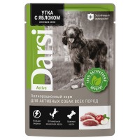 Darsi паучи для собак утка с яблоком, кусочки в соусе, 85 г