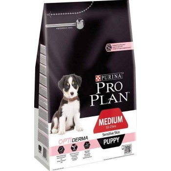 Pro Plan Puppy Medium Sensitive корм для щенков, лосось с рисом1.5 кг