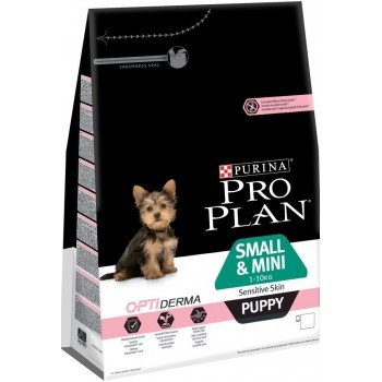 АКЦИЯ: (Скидка 20%) срок 30.06.24 Pro Plan Small Puppy, для щенков мелких пород, лосось, 3 кг