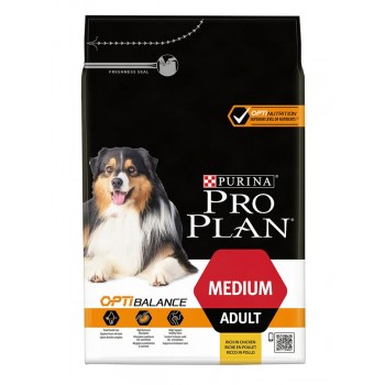 Pro Plan Medium Adult, для взрослых собак средних пород, курица, 1,5 кг