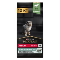 Pro Plan Medium Puppy, для щенков средних пород, ягненок, 12 кг