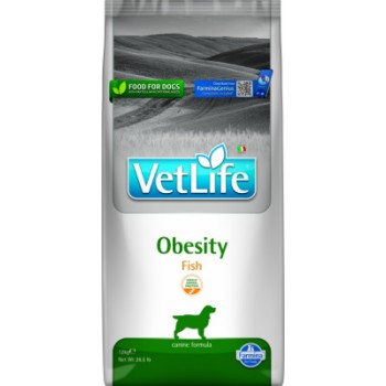 Farmina Фармина Vet Life Obesity Dog для собак рыба 12 кг
