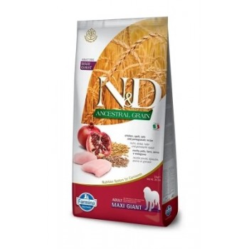 Farmina N&D Dog для собак гигант макси  низкозерновой курица и гранат 12 кг
