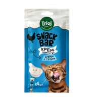 Лакомство д/кошек Triol Snack Bar, крем из курицы с тунцом, 40 г
