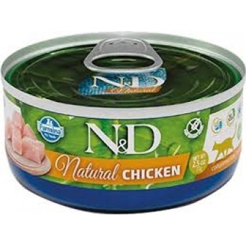 Farmina N&D Cat Natural консервы для кошек курица 140 г