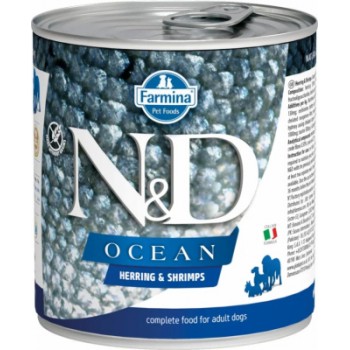 Farmina N&D Dog Ocean Dog для собак сельдь и креветка 285 г