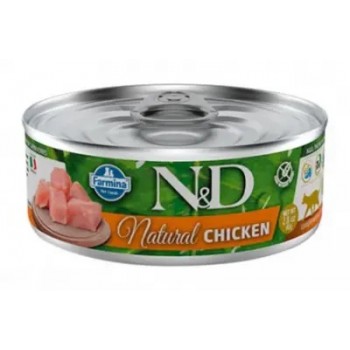 Farmina N&D Cat Natural консервы для кошек курица 70 г