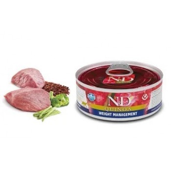 Farmina N&D Cat Quinoa консервы для кошек контроль веса киноа 80 г