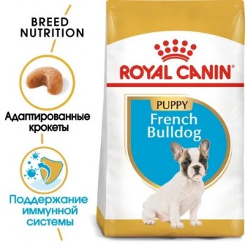 Royal Canin French Bulldog Junior, для щенков породы французский бульдог до 12 мес, 10 кг