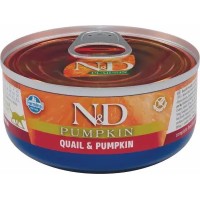 Farmina N&D Cat консервы для кошек тыква перепел 70 г