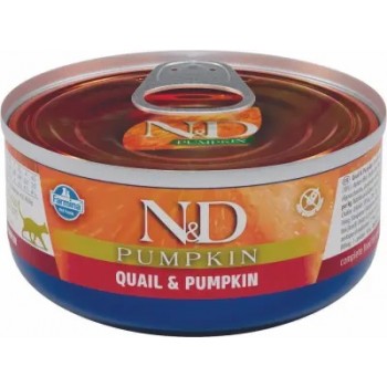 Farmina N&D Cat консервы для кошек тыква перепел 70 г