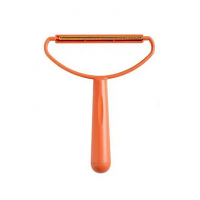 Скребок Rich Breed двухсторонний для удаления шерсти, пластик, 16,5х13,5, оранжевый