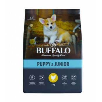 Mr.Buffalo Puppy&Junior сухой корм для щенков с курицей, 2 кг