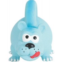 Игрушка д/собак Zolux латексная носорог с ручкой (голубая), 22 см