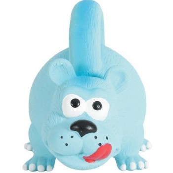 Игрушка д/собак Zolux латексная носорог с ручкой (голубая), 22 см