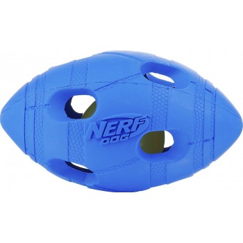 Игрушка д/собак Nerf Мяч для регби светящийся, 13,5 см