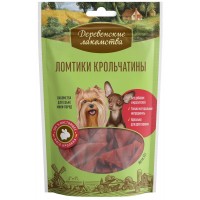 Лакомство д/собак Деревенские лакомства Ломтики крольчатины, д/мелких пород 55 г Лакомство д/собак Деревенские лакомства Ломтики крольчатины, д/мелких пород 55 г