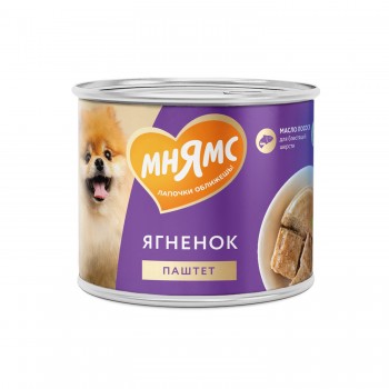 Корм для собак Мнямс конс. паштет из ягненка «Красивая шерсть» 200 г