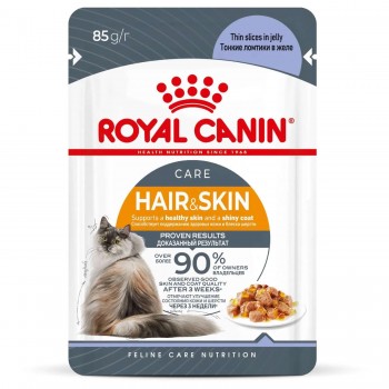 Royal Canin Hair & Skin Care, для кожи и шерсти кошек (соус), 85 г