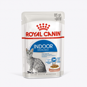 Royal Canin Indoor Sterilised (в соусе), пауч для домашних кошек, 85 г