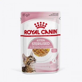 АКЦИЯ: (Скидка 15%) Royal Canin Kitten Sterilised (в желе), пауч для стер-х котят, 85 г