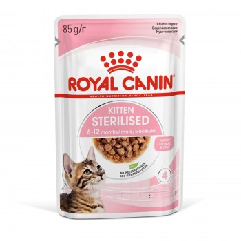 АКЦИЯ: (Скидка 15%) Royal Canin Kitten Sterilised (в соусе), пауч для стерил-х котят, 85 г