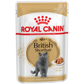 Royal Canin British Shorthair (в соусе), пауч для британских кошек, 85 г