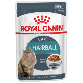 Royal Сanin Hairball Care (в соусе), пауч для кошек, профилактика волосяных комочков, 85 г