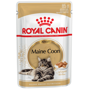 АКЦИЯ: (Скидка 15%) Royal Canin Maine Coon (в соусе), пауч для кошек породы мейн-кун, 85 г