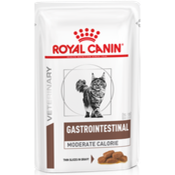 Royal Сanin Gastro Intestinal Moderate calorie, пауч для кошек при нарушении пищеварения, 85 г