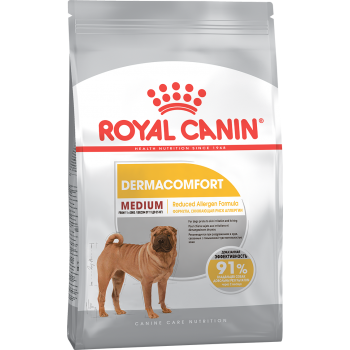 Royal Canin Medium Dermacomfort, для собак ср. пород с зудящей кожей, 10 кг