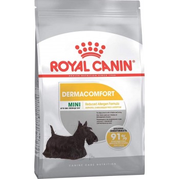 Royal Canin Mini Dermacomfort, для собак мелких пород с зудящей кожей, 3 кг