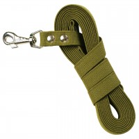 Поводок брезентовый Rich Breed, карабин 23, 20