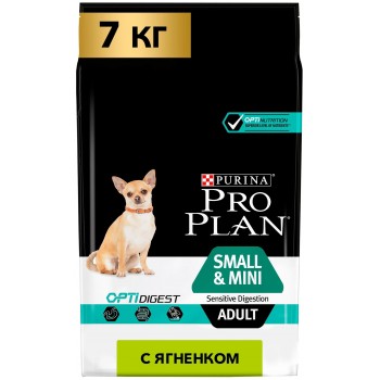 АКЦИЯ: (Скидка 20%) Pro Plan Small Adult, для взрослых собак мелких пород, ягненок, 7 кг