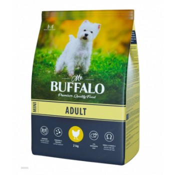 АКЦИЯ: (Скидка 20%) срок до 08.11.23 Mr.Buffalo Adult Mini корм д/собак мини пород с курицей 0,8 кг