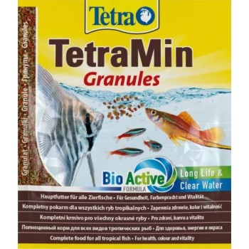 Tetra Min Granules корм для всех видов рыб в гранулах 15 г